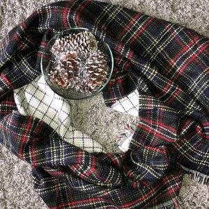 Plaid Blanket Scarf